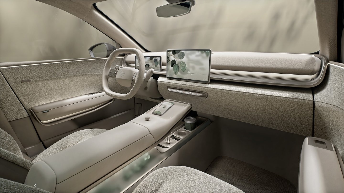 Kippschalter statt Slider: Das Cockpit im ID. Cross Concept zeigt viele haptische Bedienelemente.