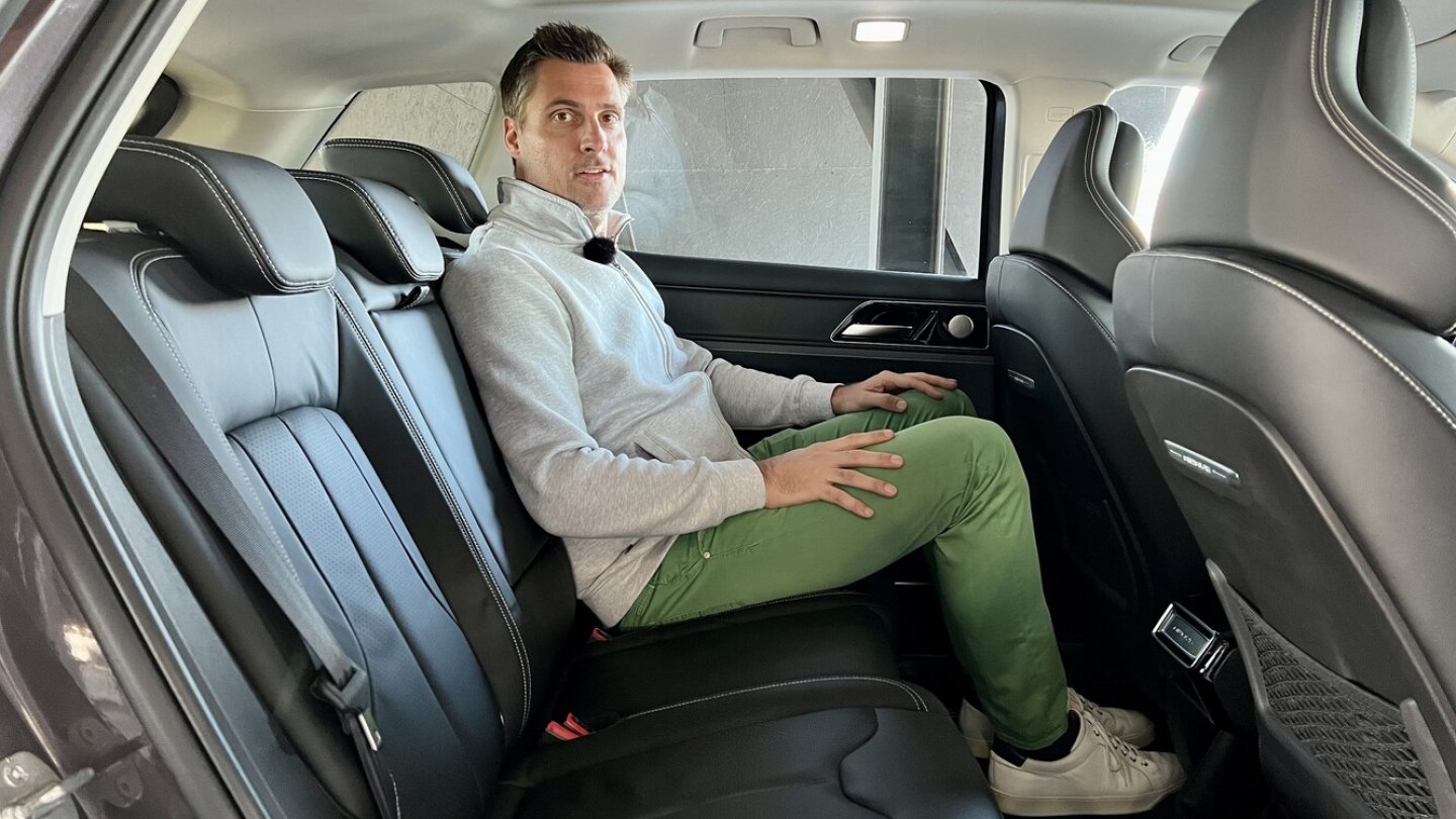 Der Fond des Aiways U5 gleicht einem Tanzsaal.