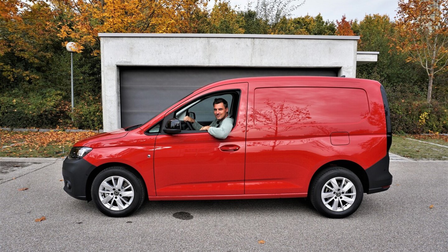 Der Testwagen: Ein VW Caddy Cargo.