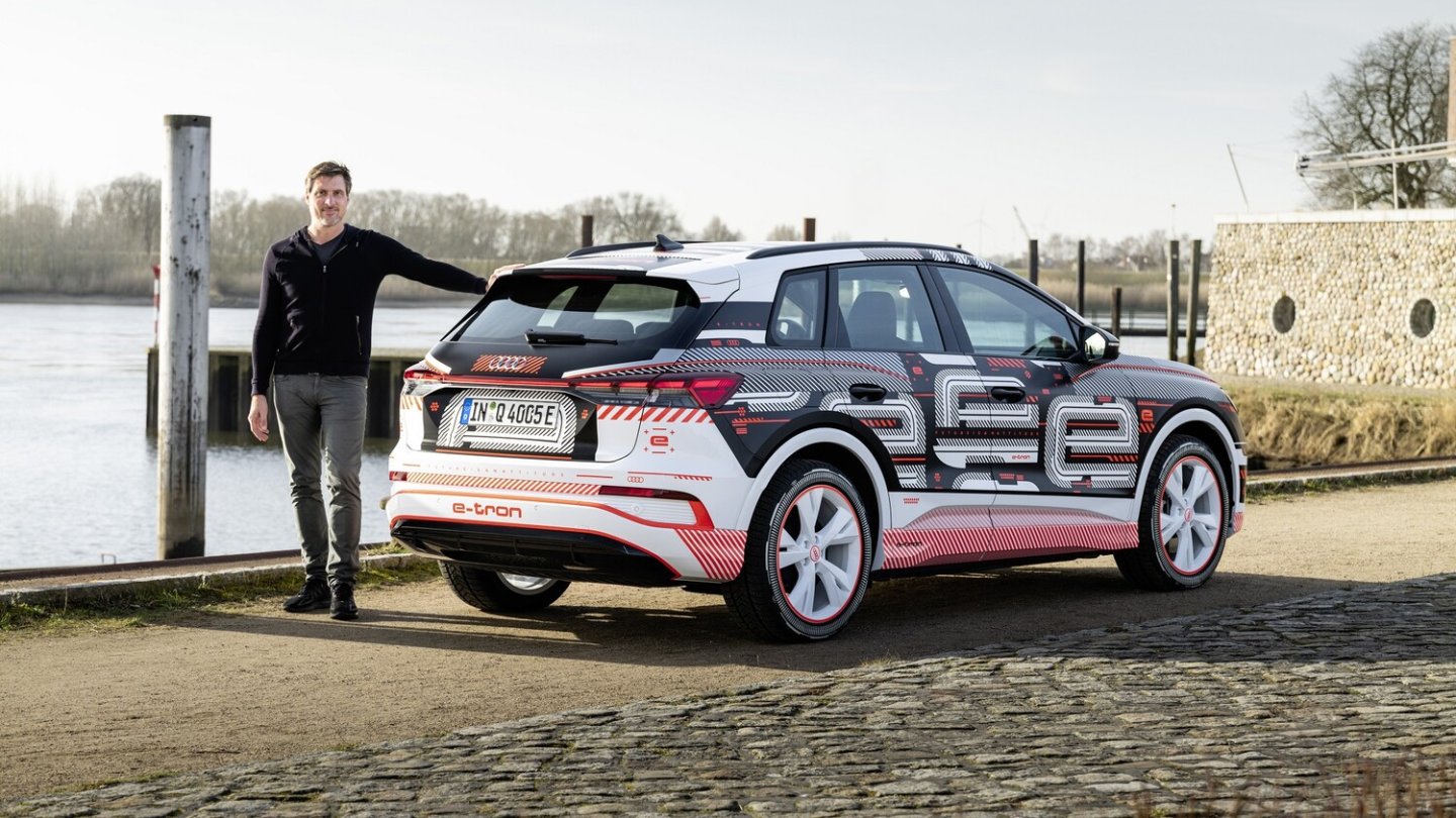 Erst in einigen Wochen wird sich der Q4 e-tron ohne Folierung zeigen.