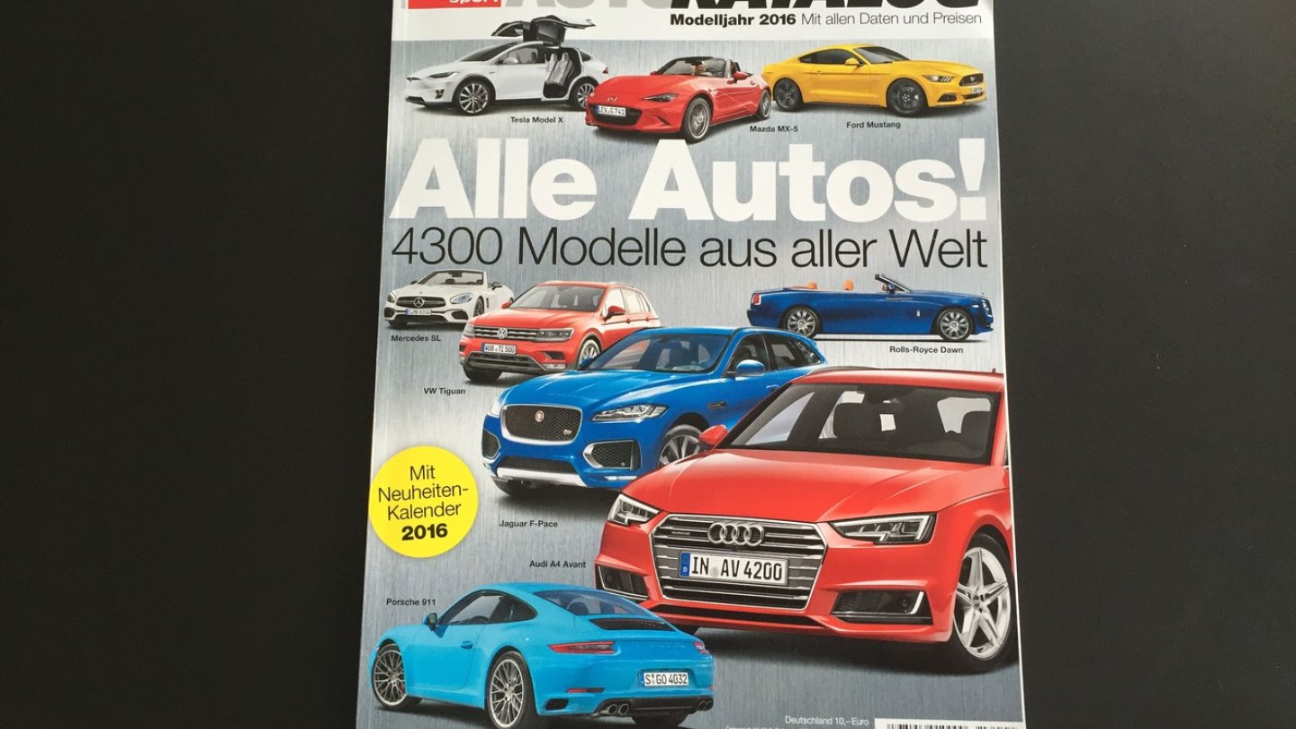 'Customized' mit selbstverschuldetem Eselsohr: Es gibt wieder einen Auto Katalog