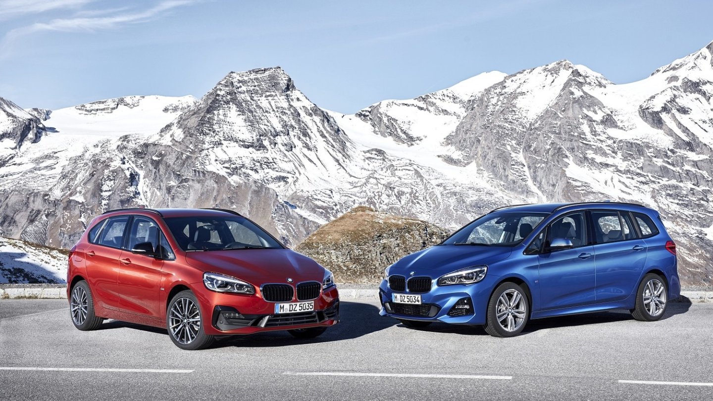 Die Überarbeitung von BMW 2er Active Tourer und Gran Tourer erkennt man an der größeren Niere.