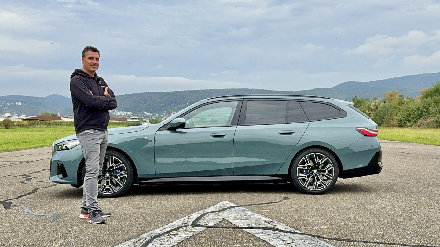 Pause nur fürs Foto - im 540d sammelt man gerne Kilometer.