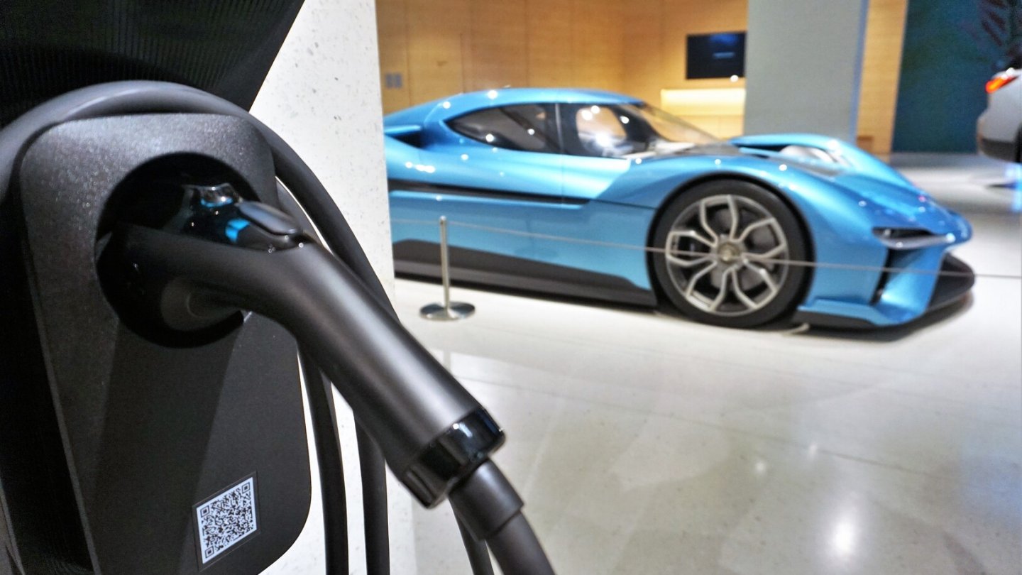 Die Sportwagenstudie Nio EP9.