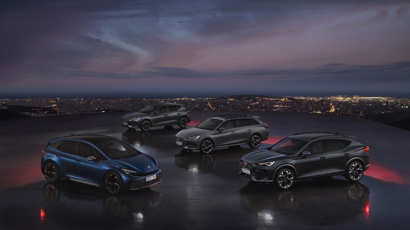 Der Born ist der erste elektrische Cupra, die anderen Modelle gibt es als Hybride.