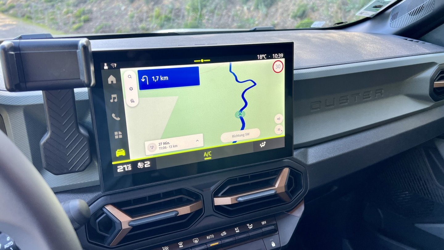 Die Rouitenführungs-Software kommt vom Kartendienstleister Here.