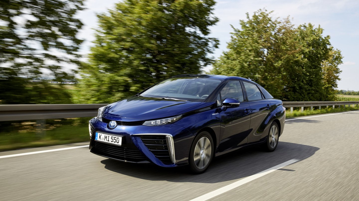 Der Toyota Mirai mit Brennstoffzelle wird seit 2014 gebaut.