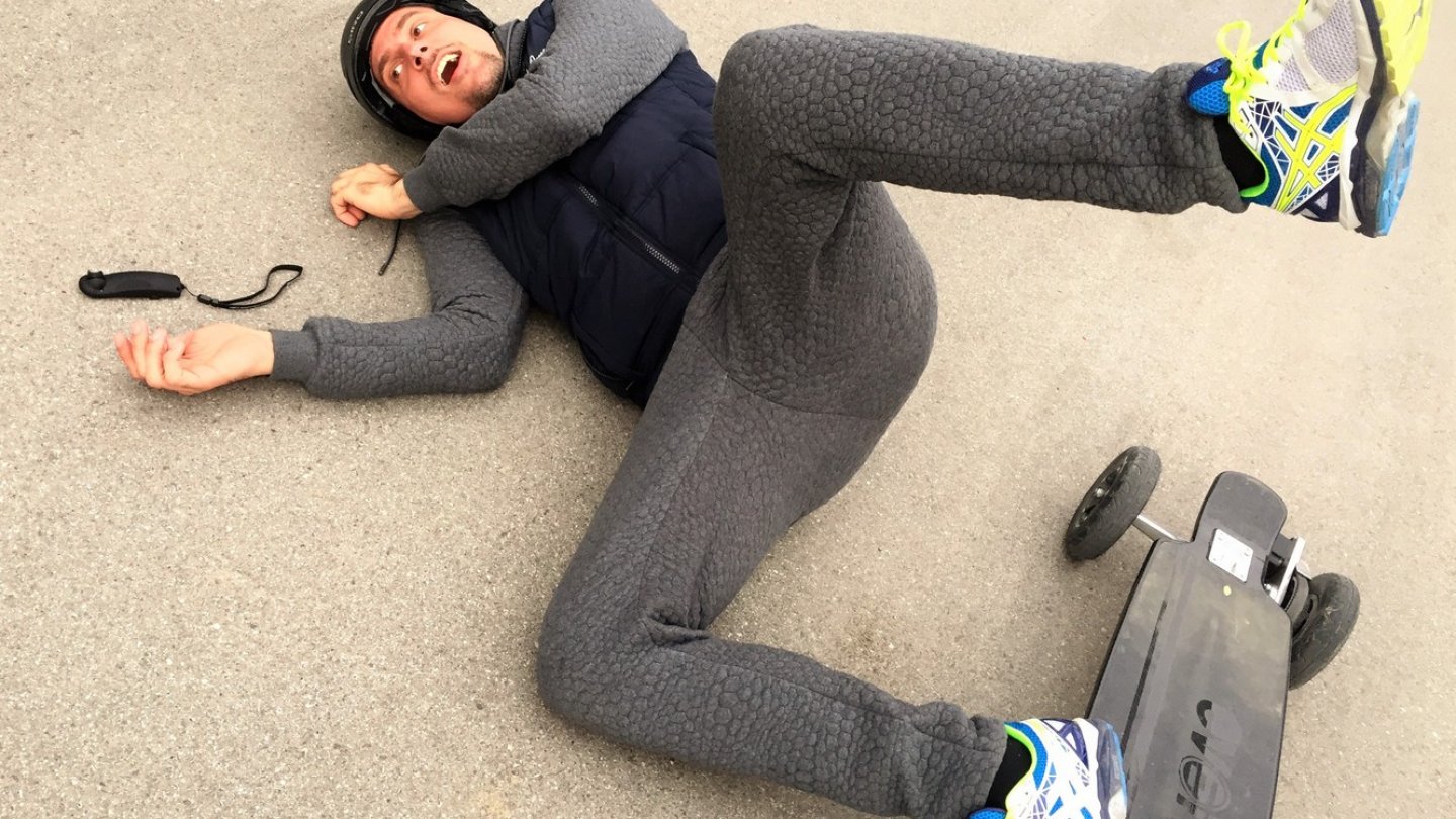 Weil es sonst nicht passiert ist, musste ich mich zumindest fürs Foto auf den Boden werfen.