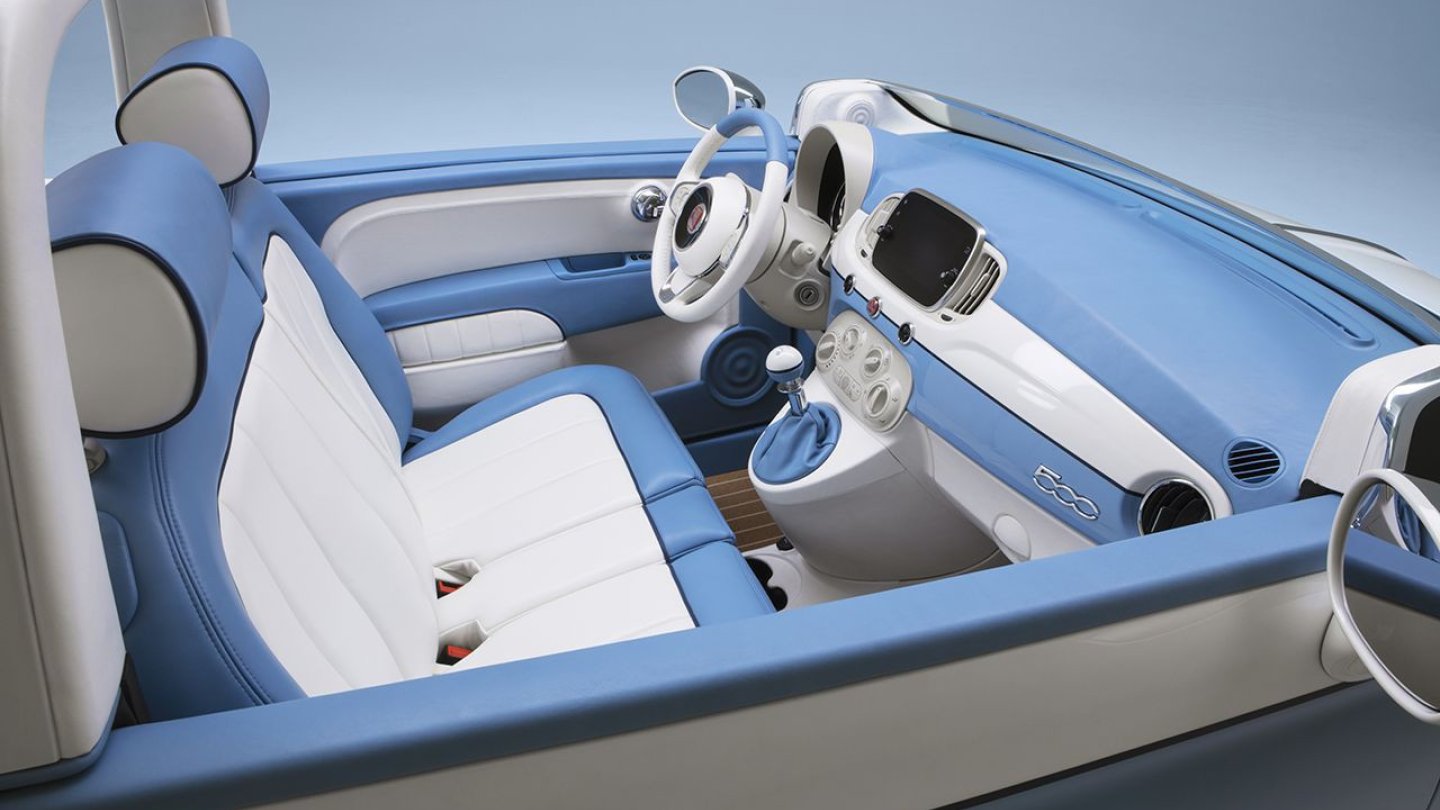 Die Sitze sind mit wasserfesten Bezügen ausgestattet.