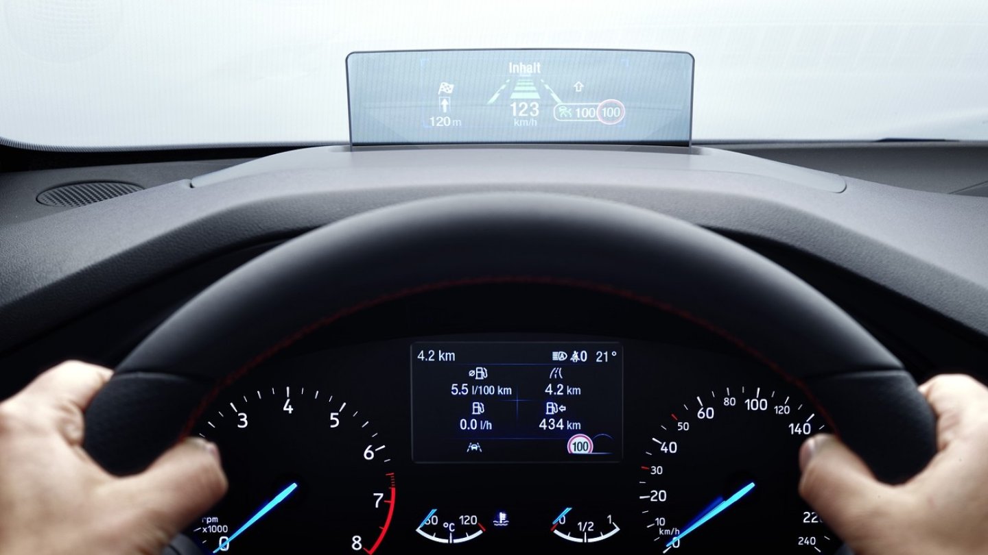 Als erster Ford in Europa bekommt der Focus ein Head-Up Display.
