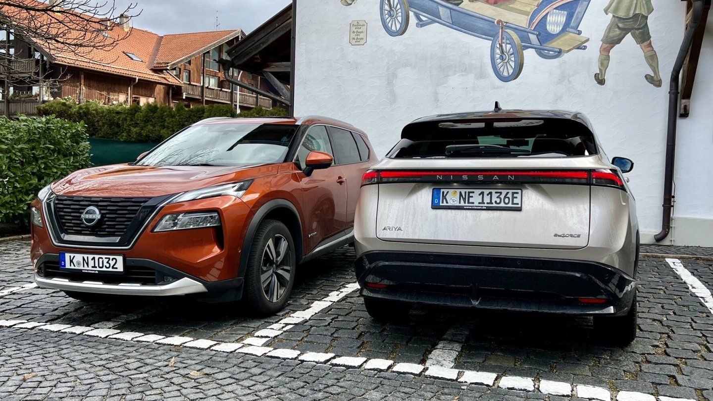 Akkus stecken in Hybriden wie dem Nissan X-Trail e-Power und in Elektroautos wie dem Ariya.