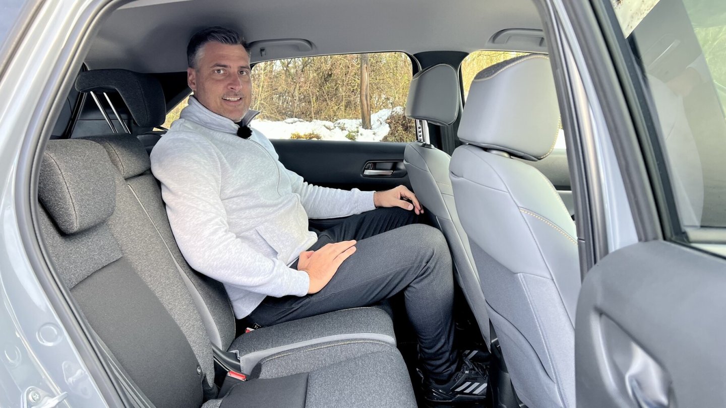 Auch im Fond bietet der Honda Jazz viel Platz.