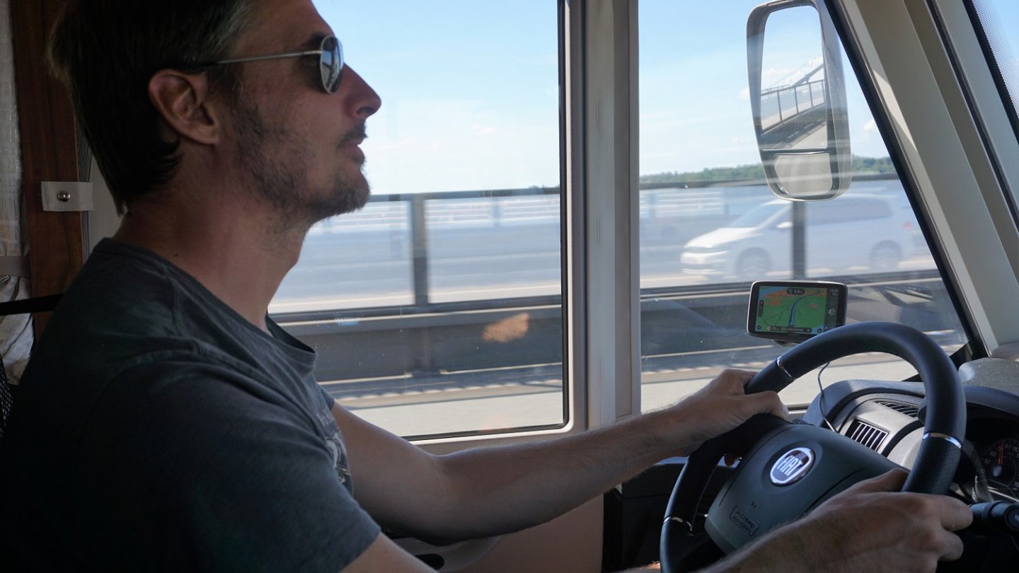 Ein bis kurz vor Schluss guter Begleiter: das Tomtom GO 6200-Navi.