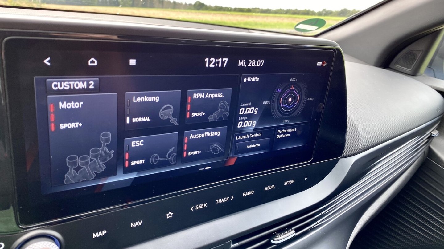 Fahrdynamische Parameter lassen sich vielfältig konfigurieren.