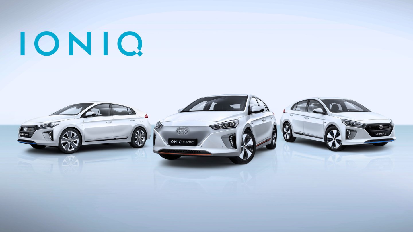 Wir präsentieren: Der Ioniq als Hybrid, als Elektroversion und als Plug-in Hybrid