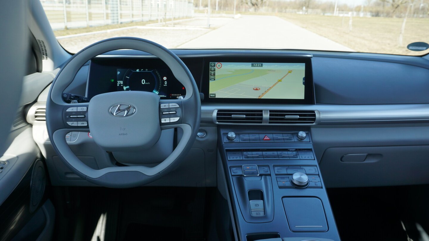 Das Cockpit des Hyundai Nexo.