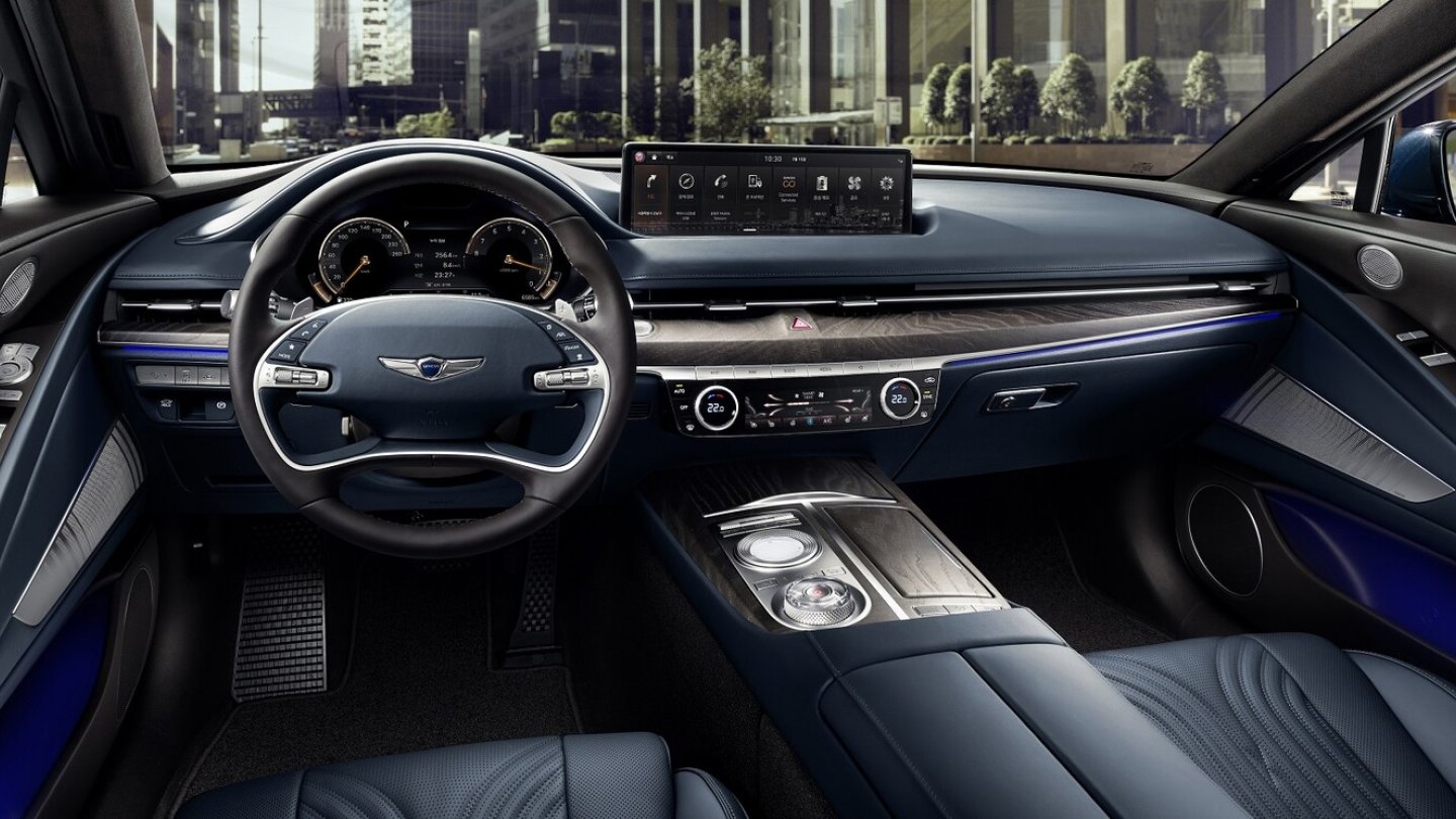 Das Cockpit im neuen Genesis G80.