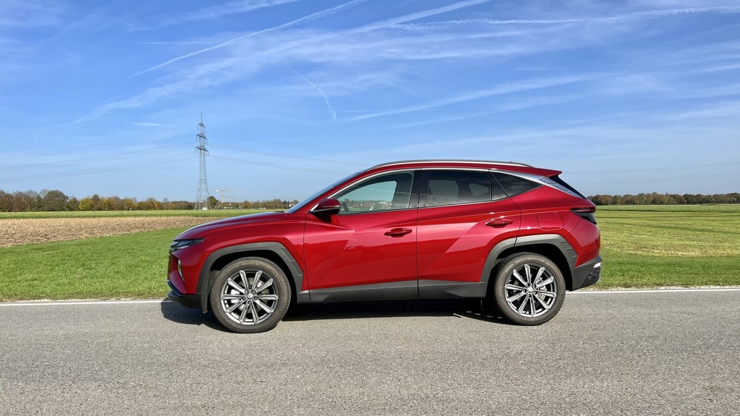 Der Hyundai Tucson ist 4,50 Meter lang.