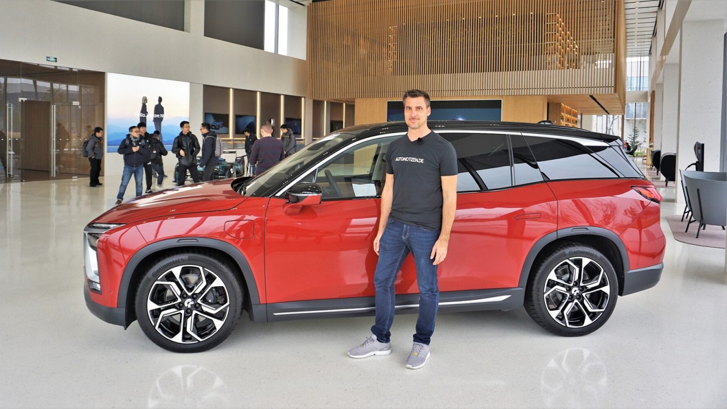 Die weiteste Reise für eine Probefahrt: Der Nio ES8 in Hefei, China.