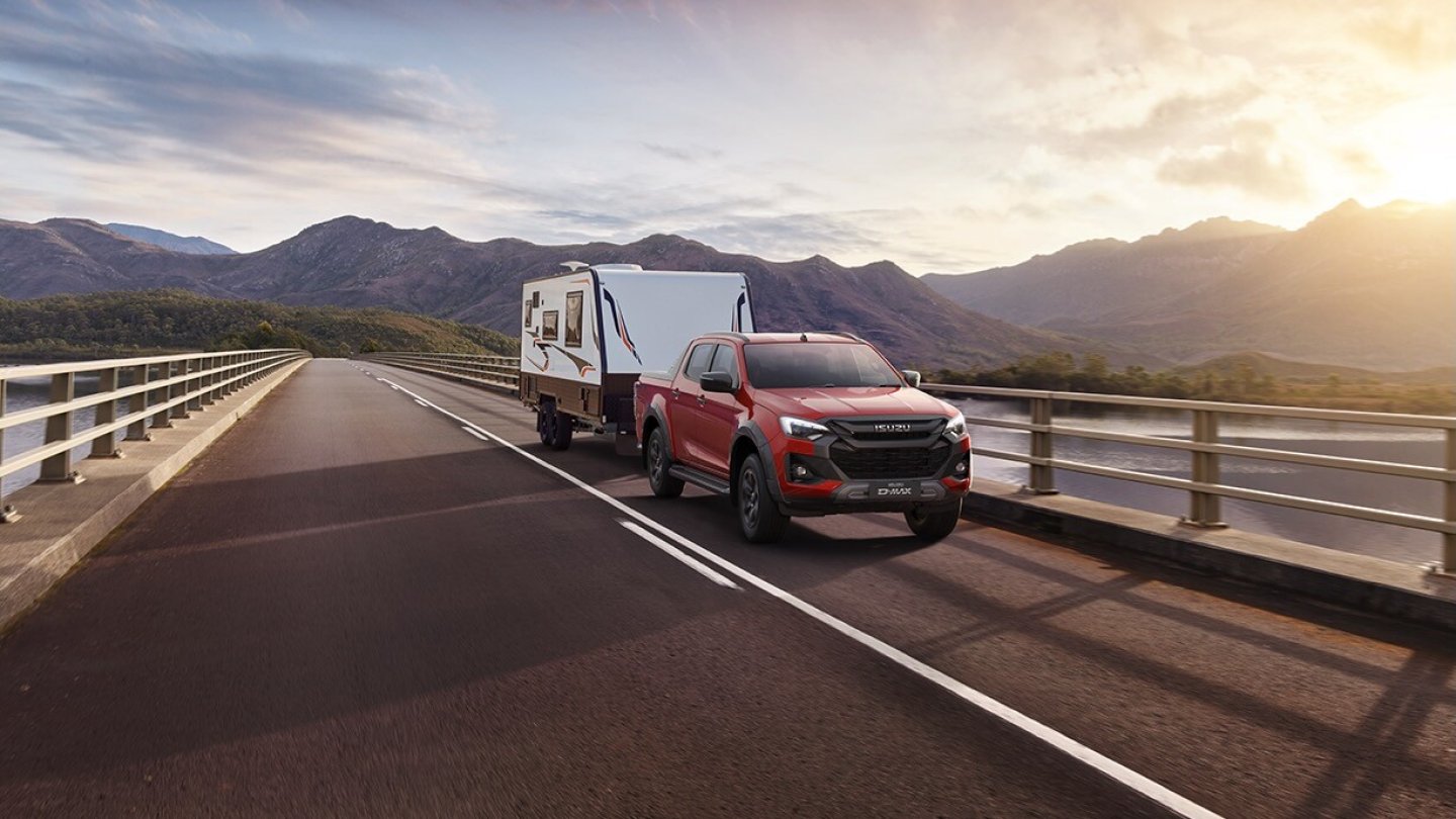 Der Isuzu D-Max eignet sich auch als Zugfahrzeug.