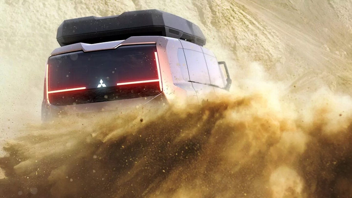 Die Mitsubishi Studie dürfte den Nachfolge des Delica D:5 zeigen.