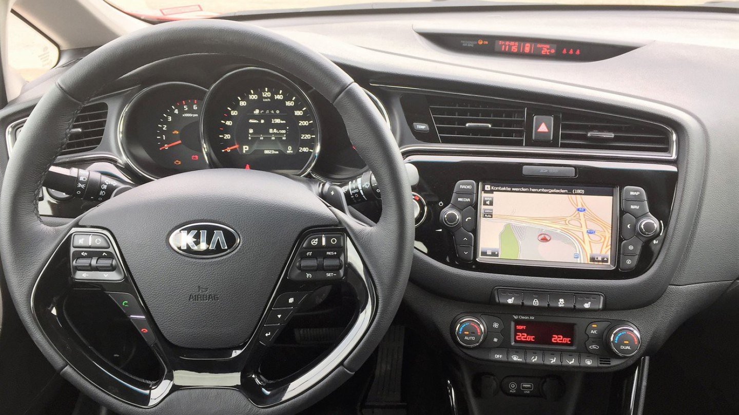 Das Infotainment Display misst sieben Zoll im Durchmesser.