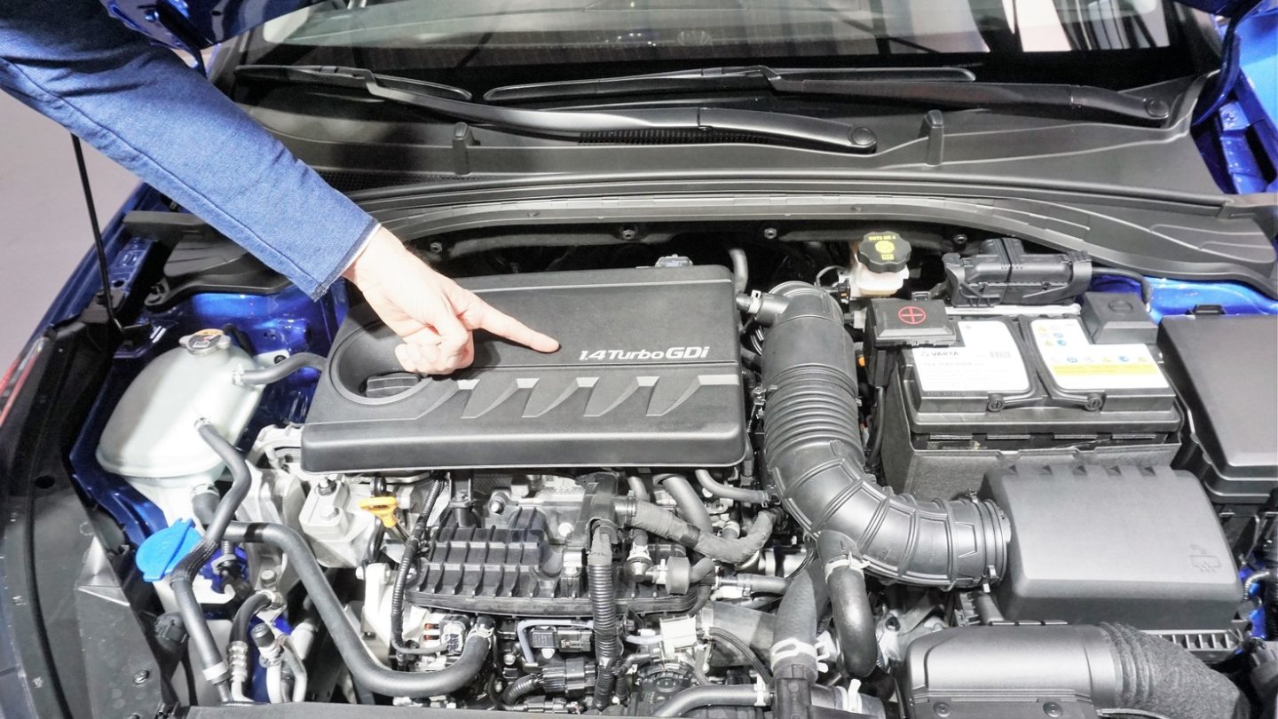 Vorerst das Topmodell: Der 140 PS starke 1.4 T-GDI. Foto: Karin Zipperling
