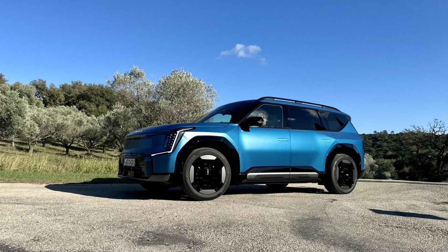 Der Testverbrauch ist angesichts des EV9-Formats niedrig.