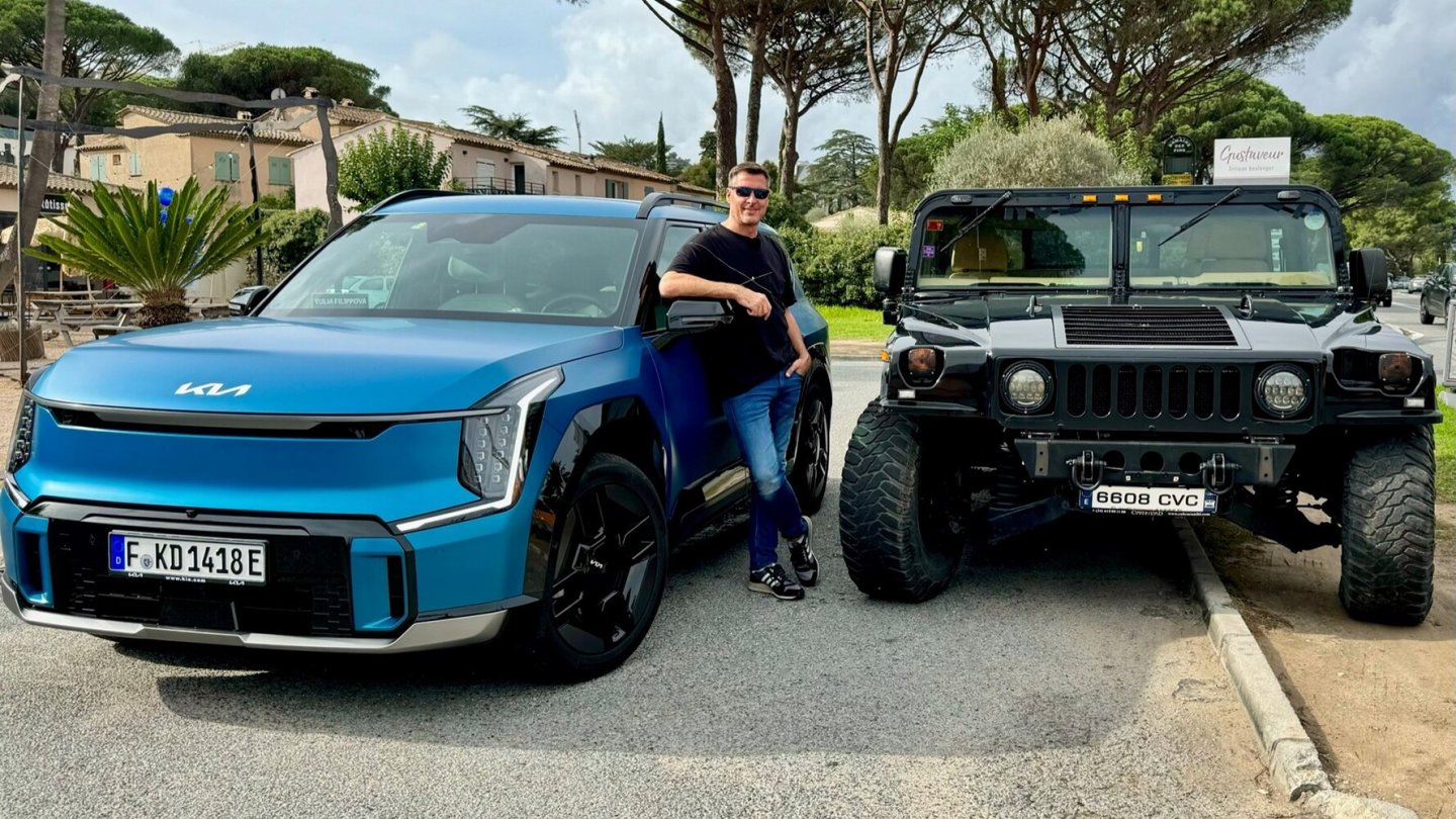 ...und plötzlich wirkt der Kia EV9 gar nicht mehr so riesig.