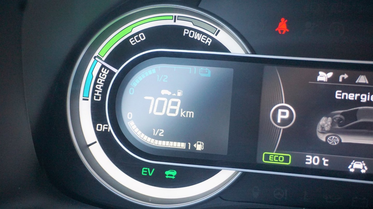 Bleibt fast immer halb voll: das Batteriemanagement ist eigenwillig.