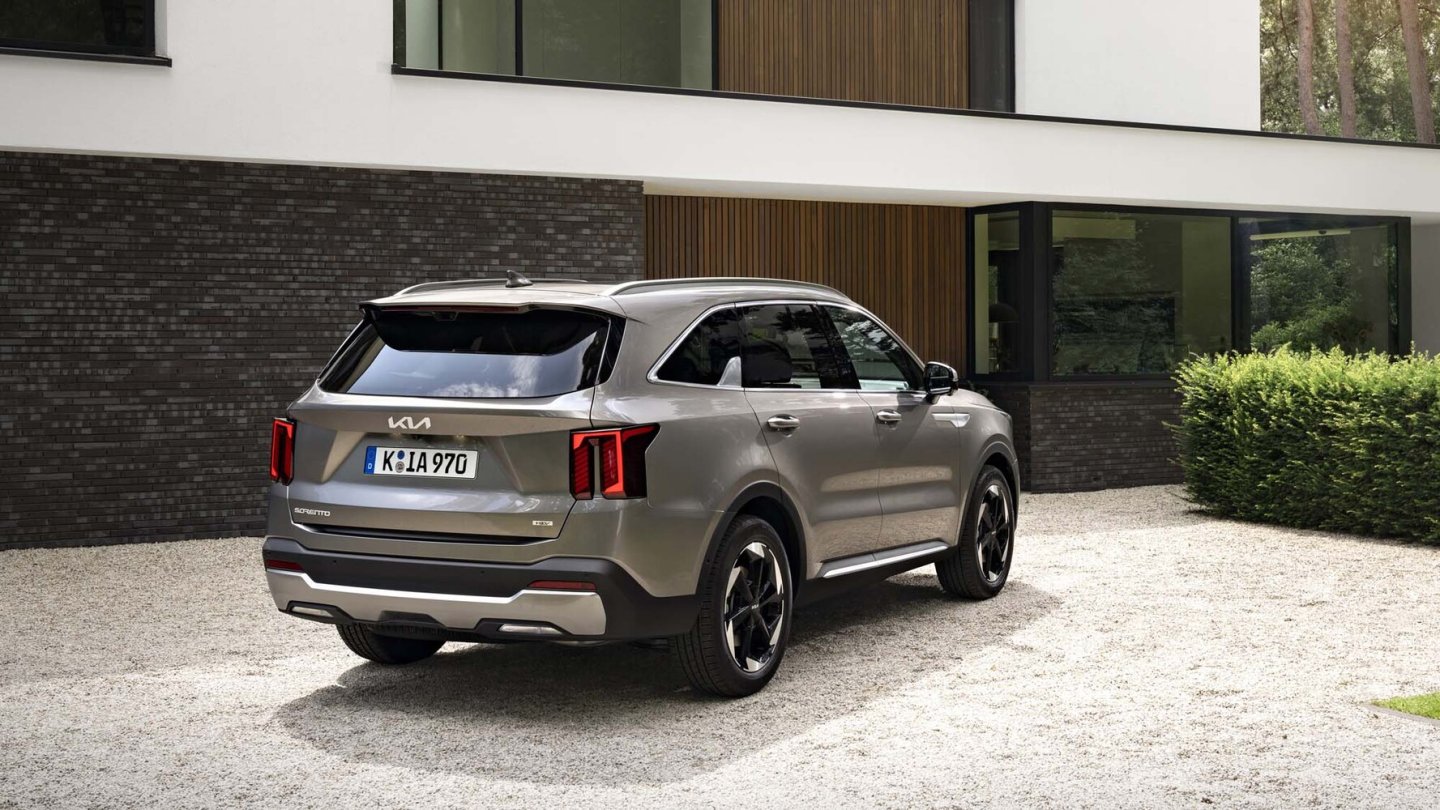 Minmale Änderungen am Heck des Sorento.