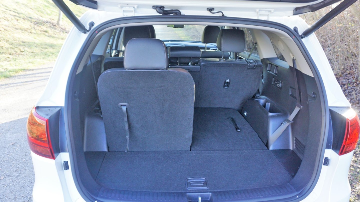 Die zusätzlichen Sitze in Reihe drei sind optional.