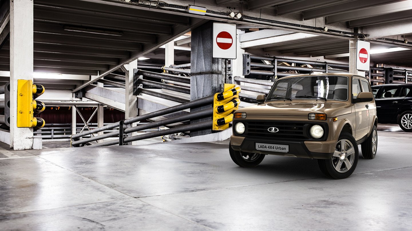 Ganz urban wird das neue Modell im Cityparkhaus abgelichtet