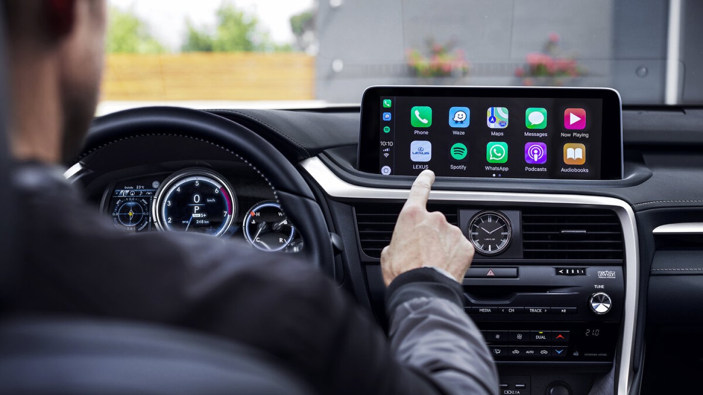 Apple CarPlay mit Touchscreen-Bedienung: neu im Lexus RX.