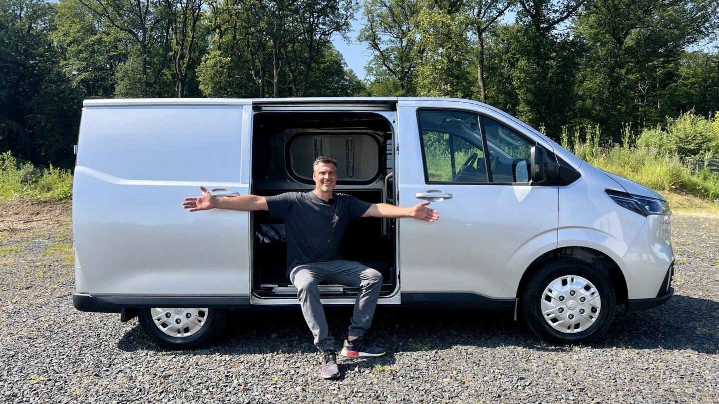 Wir starten zur Testfahrt im Maxus eDeliver 7.