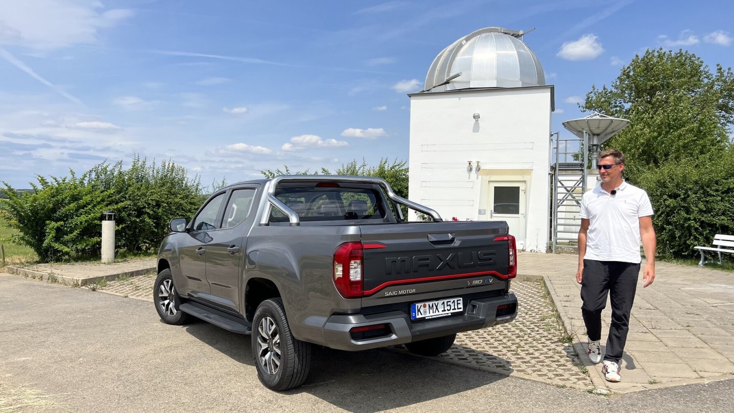 Der elektrische Pick-up steht jetzt bei den Maxus-Händlern.