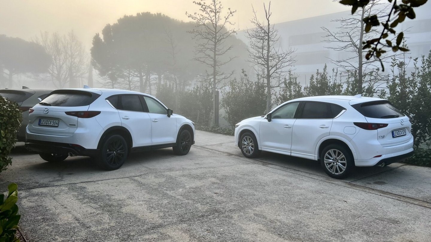CX-5 Homura und Takumi im Morgennebel.