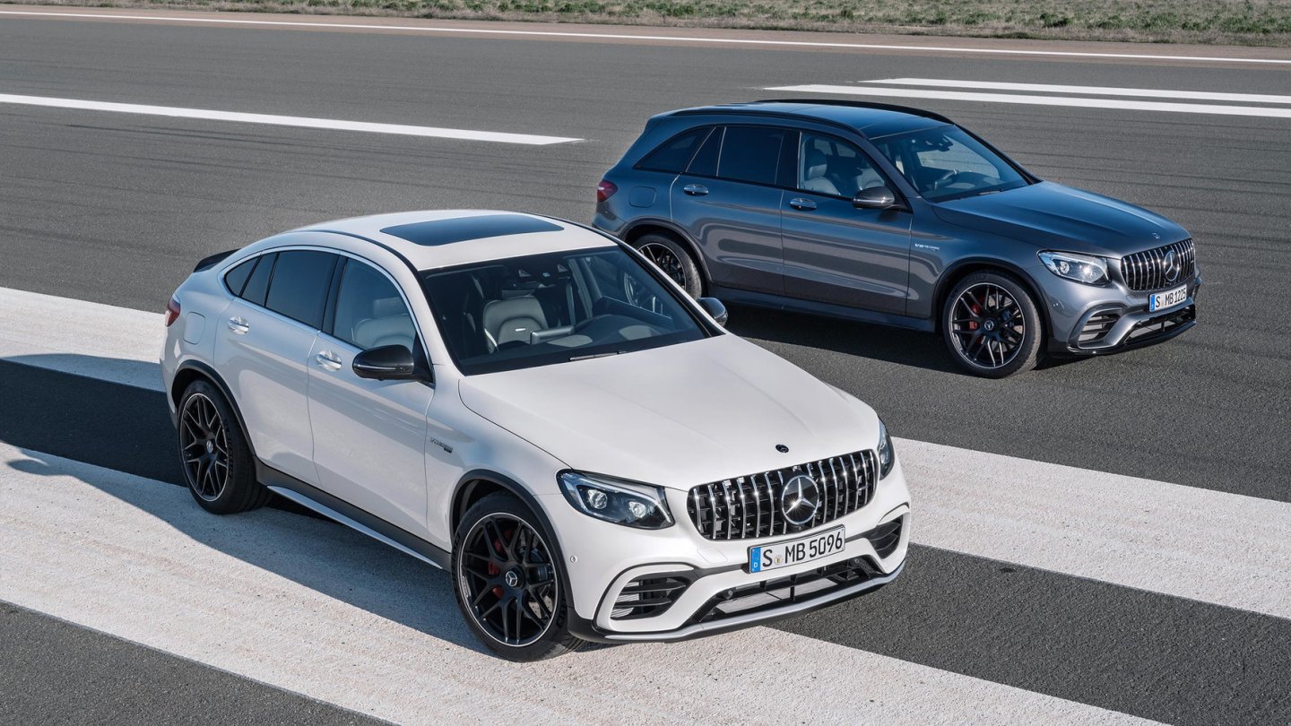 Der GLC 63 wird als Steilheck und Coupé angeboten.