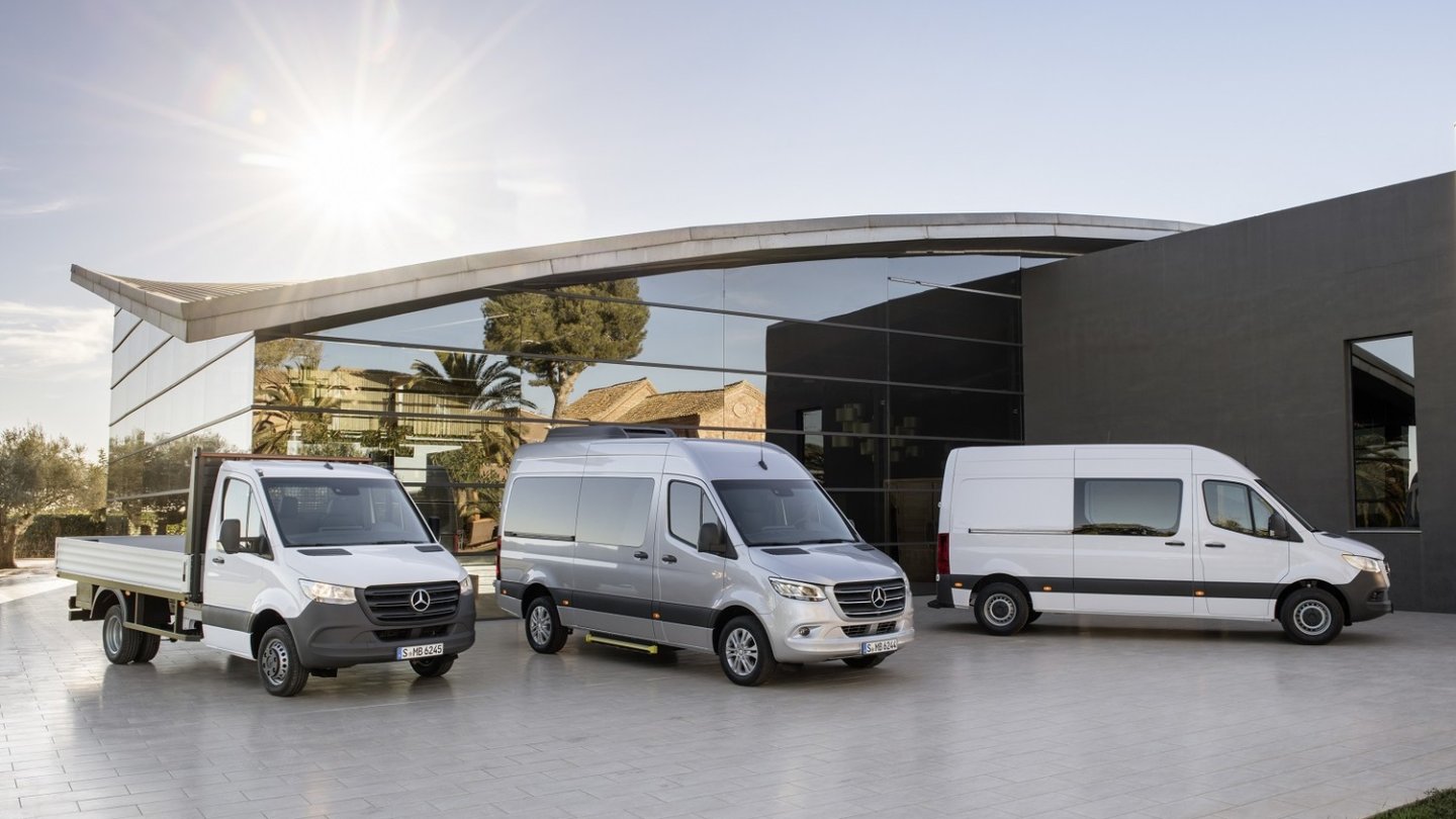 Das Sprinter-Design wurde von Mercedes-Benz sanft weiterentwickelt.