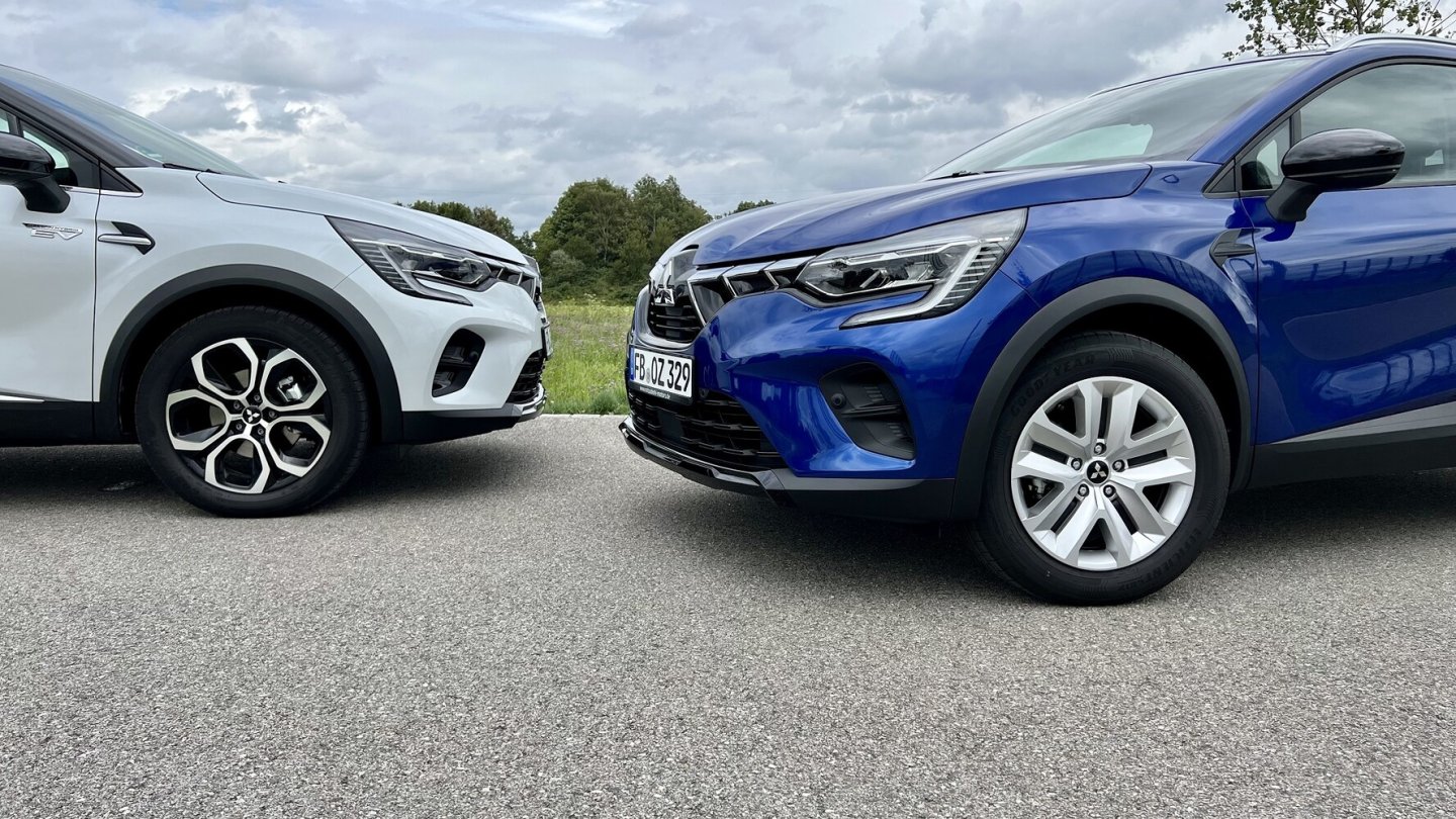 Recht die Radkappen des ASX Plus, links die 18-Zoll-Alus der Ausstattungslinie Top.