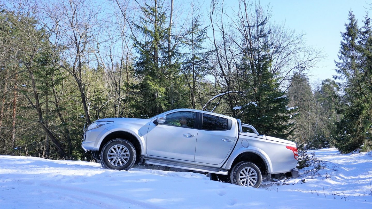 Mit der Doppelkabine bietet der Mitsubishi L200 viel Platz im Innenraum.