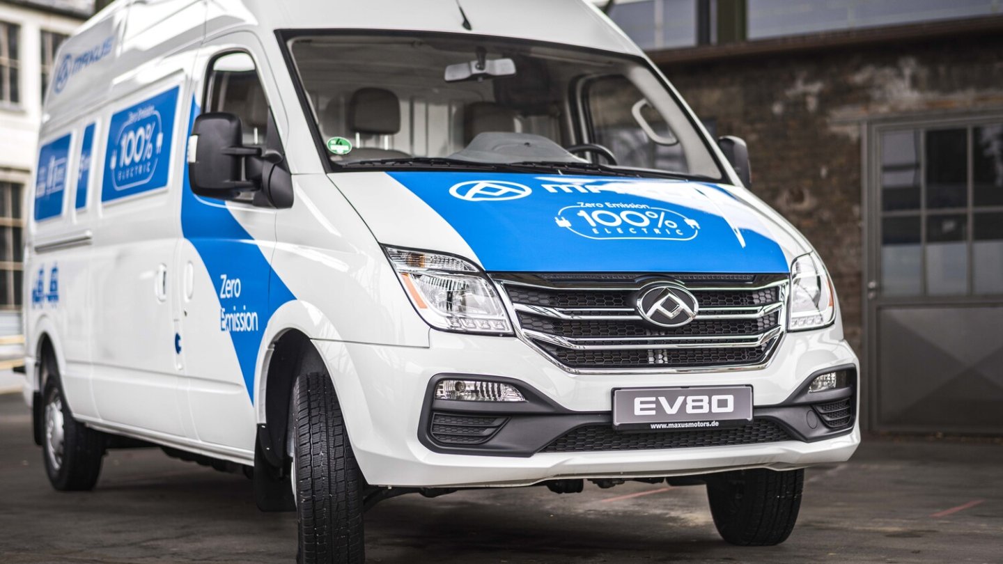 Den Maxus EV80 gibt es als Kastenwagen oder Fahrgestell.