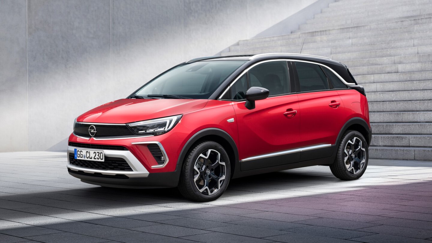 Der aktuelle Opel Crossland mit dem Facelift aus 2020.