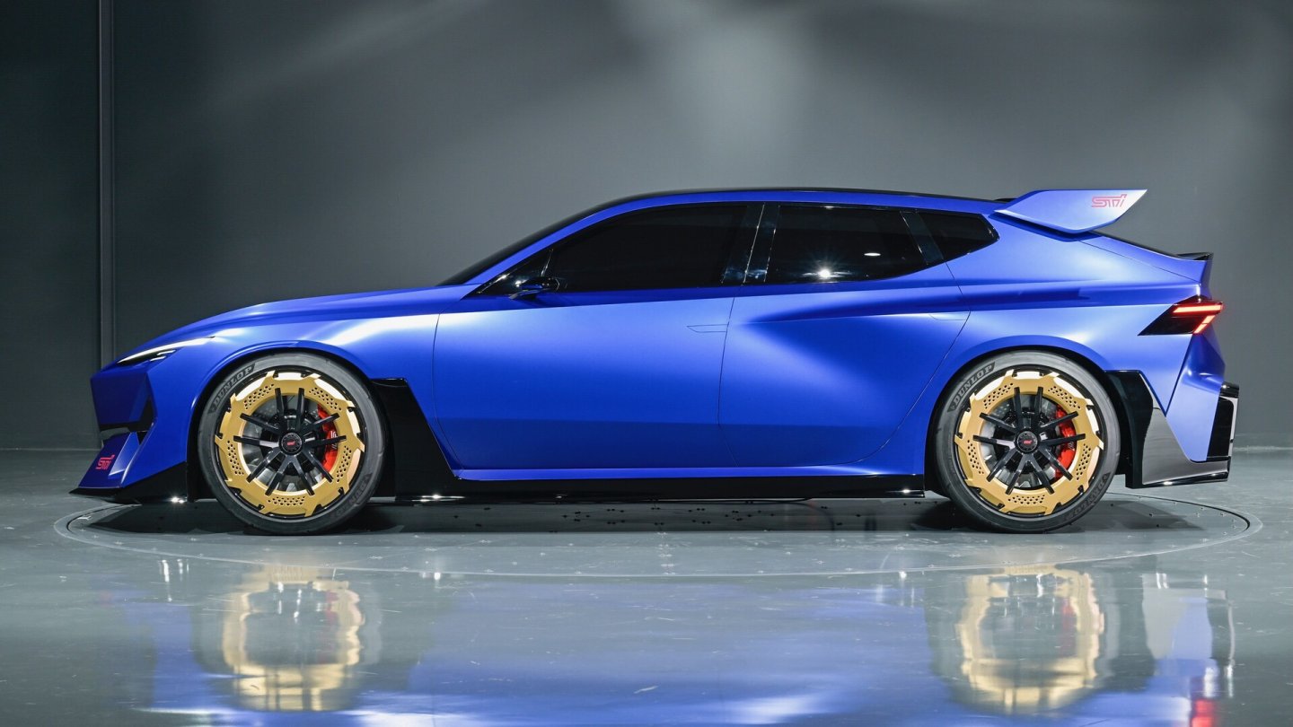 Das elektrische STI-Concept ist ein großer Shooting Brake.
