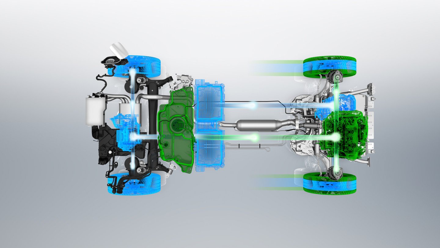 Der Peugeot 3008 GT HYBRID4 hat zwei E-Motoren und Allradantrieb.