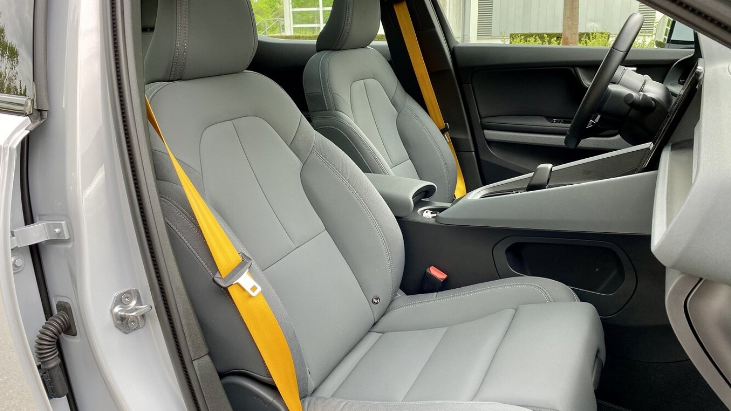 Der Polestar-Testwagen zeigt eine vegane Innenaustattung.