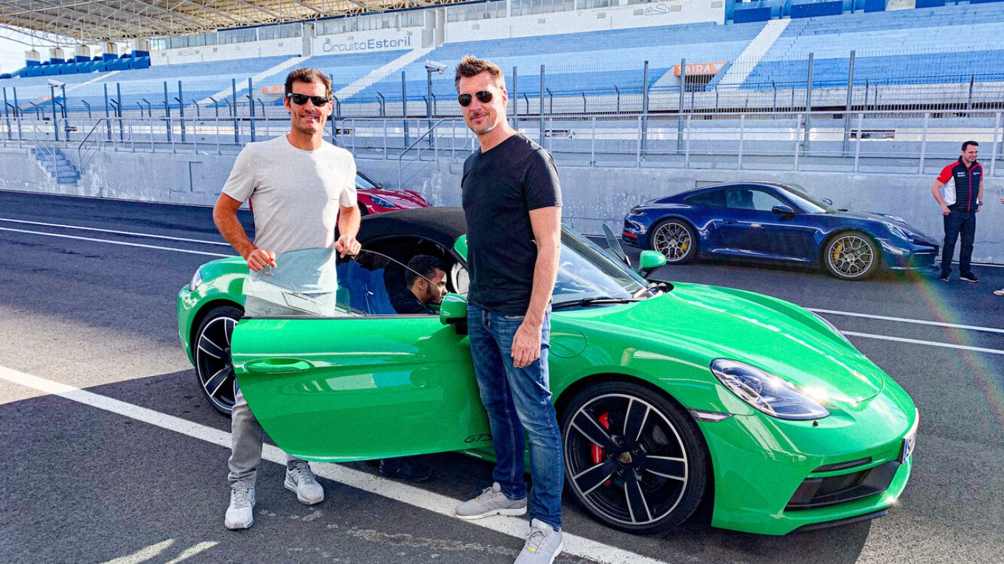 Belastungsprobe für den Körper, nicht für das Auto: Mark Webber (links) lädt auf die Rennstrecke ein.