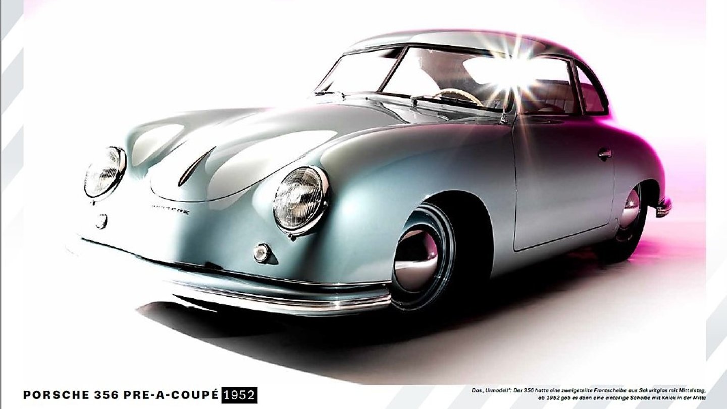 Vom 356 bis zum Mission E werden sämtliche Porsche-Modelle vorgestellt.