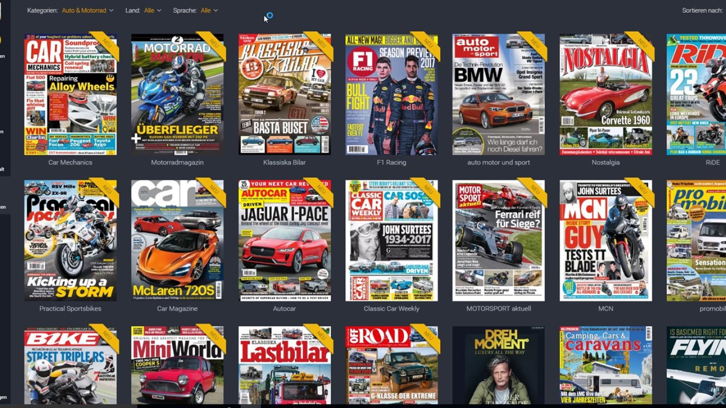 Readly - die Magazin Flatrate für Autozeitschriften