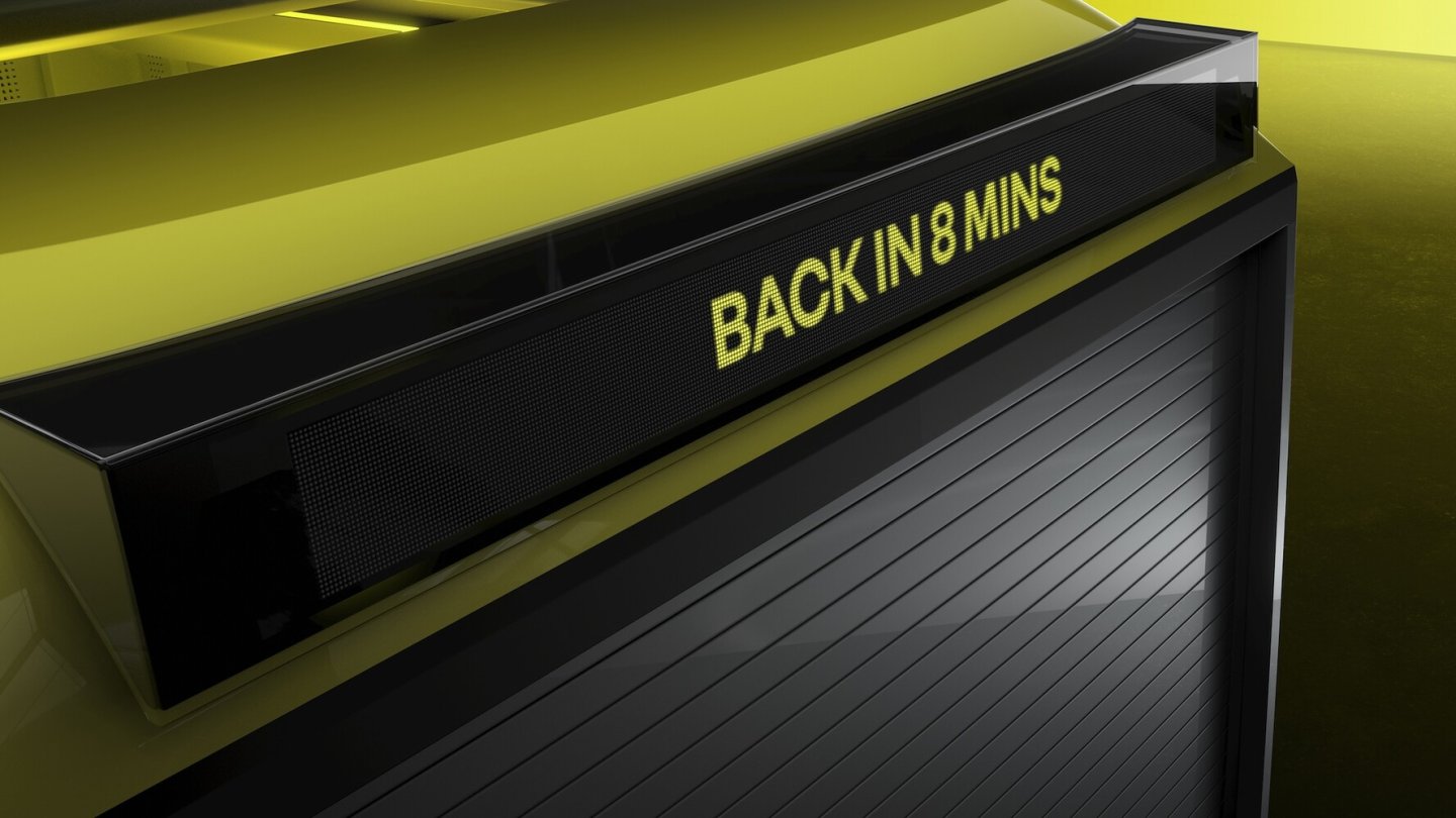 Anzeigen zur Kommuniktation mit dem Umfeld - das Auto ist back in two years.